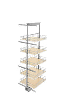 REV A SHELF : Adjustable Solid Surface Pantry System for Tall Pantry Cabinets