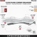 REV A SHELF : Contemporary Cloud Blind Corner Organizer for Right Opening/Blind Left Cabinet