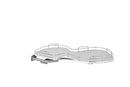 REV A SHELF : Contemporary Cloud Blind Corner Organizer for Left Opening/Blind Right Cabinet