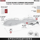 REV A SHELF : Contemporary Cloud Blind Corner Organizer for Right Opening/Blind Left Cabinet
