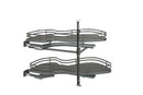 REV A SHELF : Contemporary Cloud 2-Shelf Blind Corner Organizer for Left Opening/Blind Right Cabinet