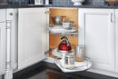 REV A SHELF : Contemporary Cloud 2-Shelf Blind Corner Organizer for Right Opening/Blind Left Cabinet