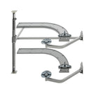 REV A SHELF : Contemporary Cloud 2-Shelf Blind Corner Organizer for Right Opening/Blind Left Cabinet