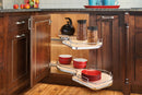 REV A SHELF : Contemporary Cloud 2-Shelf Blind Corner Organizer for Right Opening/Blind Left Cabinet
