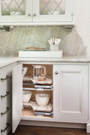 REV A SHELF : Contemporary Cloud 2-Shelf Blind Corner Organizer for Right Opening/Blind Left Cabinet