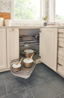 REV A SHELF : Contemporary Cloud 2-Shelf Blind Corner Organizer for Left Opening/Blind Right Cabinet