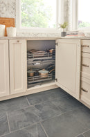 REV A SHELF : Contemporary Cloud 2-Shelf Blind Corner Organizer for Left Opening/Blind Right Cabinet