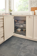 REV A SHELF : Contemporary Cloud 2-Shelf Blind Corner Organizer for Right Opening/Blind Left Cabinet