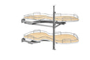 REV A SHELF : Contemporary Cloud 2-Shelf Blind Corner Organizer for Left Opening/Blind Right Cabinet