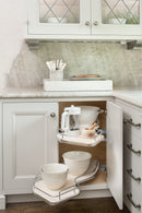 REV A SHELF : Contemporary Cloud 2-Shelf Blind Corner Organizer for Left Opening/Blind Right Cabinet