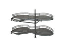 REV A SHELF : Contemporary Cloud 2-Shelf Blind Corner Organizer for Left Opening/Blind Right Cabinet