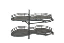 REV A SHELF : Contemporary Cloud 2-Shelf Blind Corner Organizer for Right Opening/Blind Left Cabinet