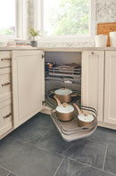 REV A SHELF : Contemporary Cloud 2-Shelf Blind Corner Organizer for Right Opening/Blind Left Cabinet