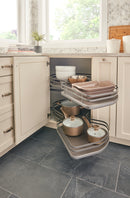 REV A SHELF : Contemporary Cloud 2-Shelf Blind Corner Organizer for Right Opening/Blind Left Cabinet