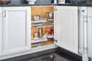 REV A SHELF : Contemporary Cloud 2-Shelf Blind Corner Organizer for Left Opening/Blind Right Cabinet
