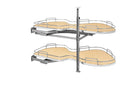 REV A SHELF : Contemporary Cloud 2-Shelf Blind Corner Organizer for Left Opening/Blind Right Cabinet