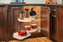 REV A SHELF : Contemporary Cloud 2-Shelf Blind Corner Organizer for Left Opening/Blind Right Cabinet