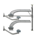 REV A SHELF : Contemporary Cloud 2-Shelf Blind Corner Organizer for Left Opening/Blind Right Cabinet