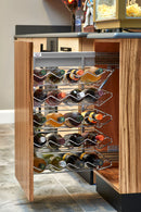 REV A SHELF : Steel Pullout Wine Rack Organizer