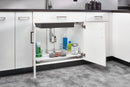REV A SHELF : Solid Surface U-Shape Pullout Organizer for Sink Base Cabinets w/ Soft-Close