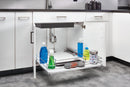 REV A SHELF : Solid Surface U-Shape Pullout Organizer for Sink Base Cabinets w/ Soft-Close