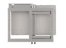 REV A SHELF : Gray Two-Tier Elite Optimizer w/ Soft-Close Slides for 15" Blind Corner Cabinet Openings