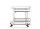 REV A SHELF : Gray Two-Tier Elite Optimizer w/ Soft-Close Slides for 15" Blind Corner Cabinet Openings