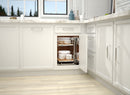 REV A SHELF : Maple Two-Tier Elite Optimizer w/ Soft-Close Slides for 15" Blind Corner Cabinet Openings