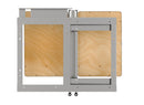 REV A SHELF : Maple Two-Tier Elite Optimizer w/ Soft-Close Slides for 15" Blind Corner Cabinet Openings