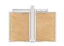 REV A SHELF : Maple Two-Tier Elite Optimizer w/ Soft-Close Slides for 15" Blind Corner Cabinet Openings