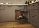REV A SHELF : Orion Gray Two-Tier Elite Optimizer w/ Soft-Close Slides for 18" Blind Corner Cabinet Openings