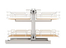 REV A SHELF : Maple Two-Tier Elite Optimizer w/ Soft-Close Slides for 18" Blind Corner Cabinet Openings