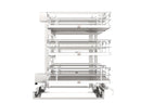 REV A SHELF : Gray Three-Tier Elite Optimizer w/ Soft-Close Slides for 18" Blind Corner Cabinet Openings