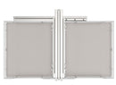 REV A SHELF : Gray Three-Tier Elite Optimizer w/ Soft-Close Slides for 18" Blind Corner Cabinet Openings