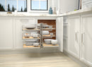 REV A SHELF : Maple Three-Tier Elite Optimizer w/ Soft-Close Slides for 18" Blind Corner Cabinet Openings