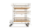 REV A SHELF : Maple Three-Tier Elite Optimizer w/ Soft-Close Slides for 18" Blind Corner Cabinet Openings