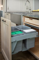 REV A SHELF : Steel Top Mount Pullout Waste Container