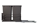 REV A SHELF : Steel Bottom Mount Double Pullout Waste Container w/ Soft-Close
