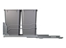 REV A SHELF : Steel Bottom Mount Double Pullout Waste Container w/ Soft-Close