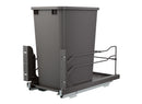 REV A SHELF : Steel Bottom Mount Pullout Waste Container w/ Soft-Close