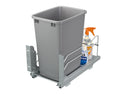 REV A SHELF : Steel Bottom Mount Pullout Waste Container w/ Soft-Close