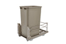 REV A SHELF : Steel Bottom Mount Pullout Waste Container for Full-Height Cabinets w/ Soft-Close