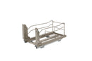 REV A SHELF : Steel Bottom Mount Pullout Waste Container for Full-Height Cabinets w/ Soft-Close
