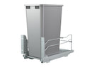 REV A SHELF : Steel Bottom Mount Pullout Waste Container for Full-Height Cabinets w/ Soft-Close