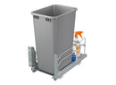 REV A SHELF : Steel Bottom Mount Pullout Waste Container for Full-Height Cabinets w/ Soft-Close