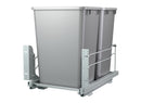 REV A SHELF : Steel Bottom Mount Double Pullout Waste Container w/ Soft-Close