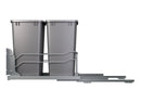 REV A SHELF : Steel Bottom Mount Double Pullout Waste Container w/ Soft-Close