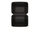 REV A SHELF : Steel Double Black 35 Qt. Bottom Mount Pullout Waste Container w/ Soft-Close for 18" Base Cabinets
