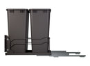 REV A SHELF : Steel Bottom Mount Double Pullout Waste Container for Full-Height Cabinets w/ Soft-Close