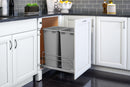 REV A SHELF : Steel Bottom Mount Double Pullout Waste Container for Full-Height Cabinets w/ Soft-Close